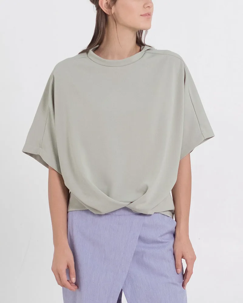 Oltman Short Sleeves Neocrepe Top