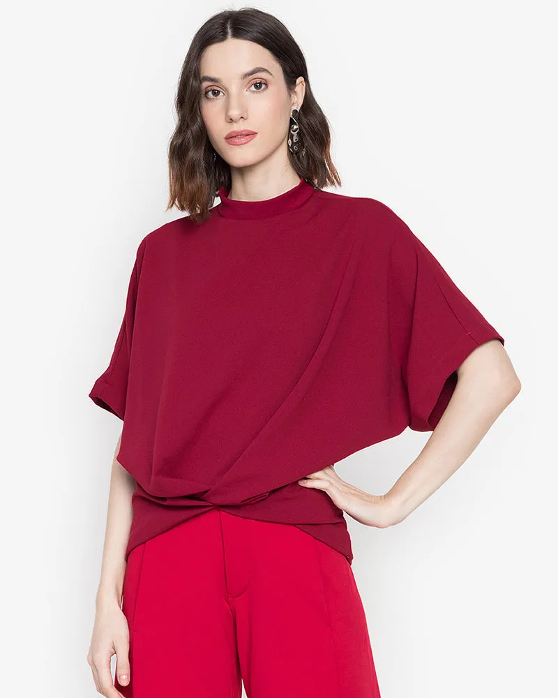 Oltman Short Sleeves Neocrepe Top