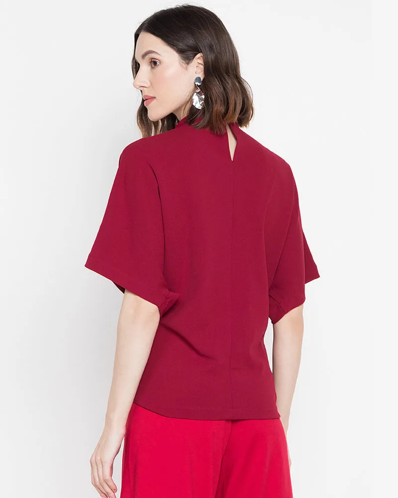 Oltman Short Sleeves Neocrepe Top