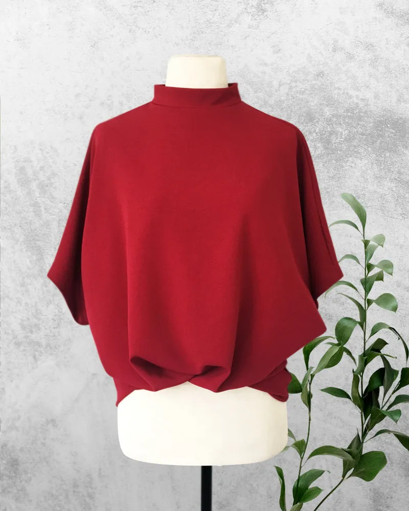 Oltman Short Sleeves Neocrepe Top