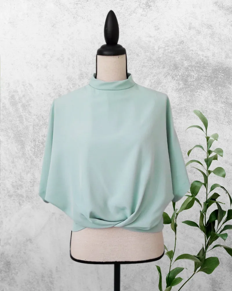 Oltman Short Sleeves Neocrepe Top