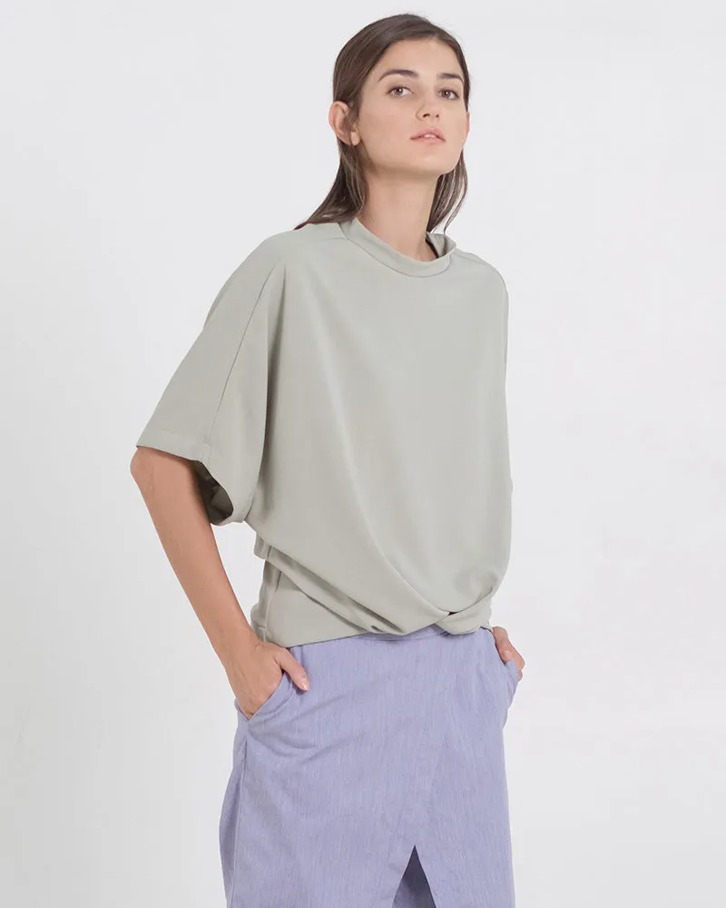 Oltman Short Sleeves Neocrepe Top