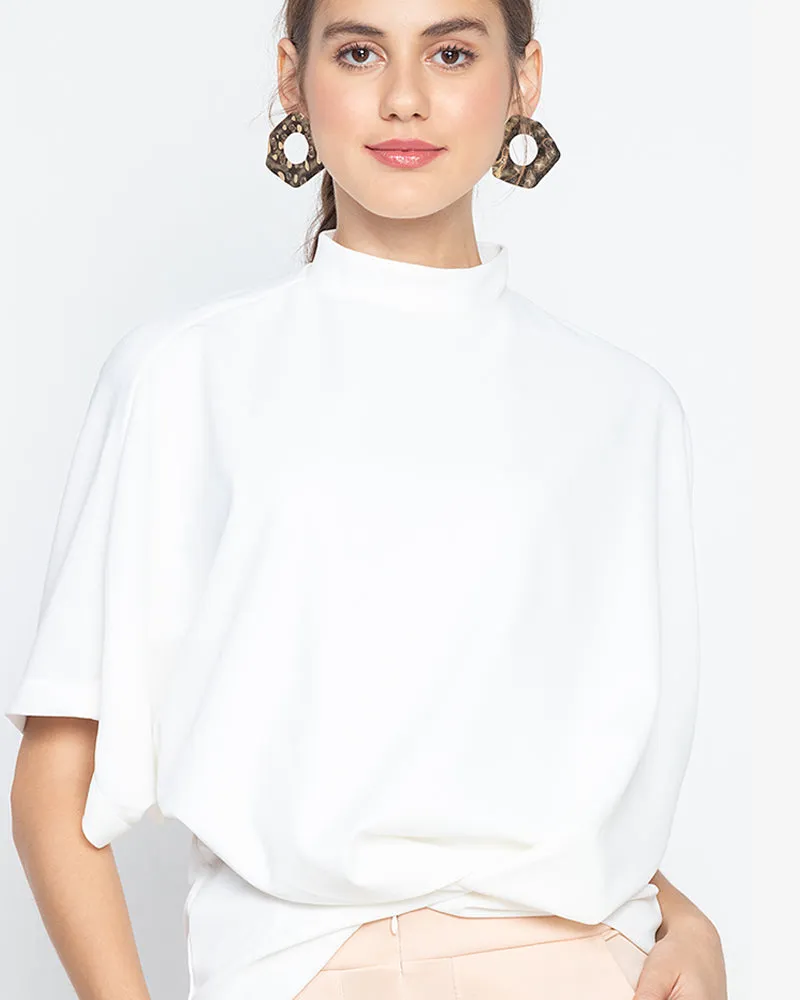 Oltman Short Sleeves Neocrepe Top