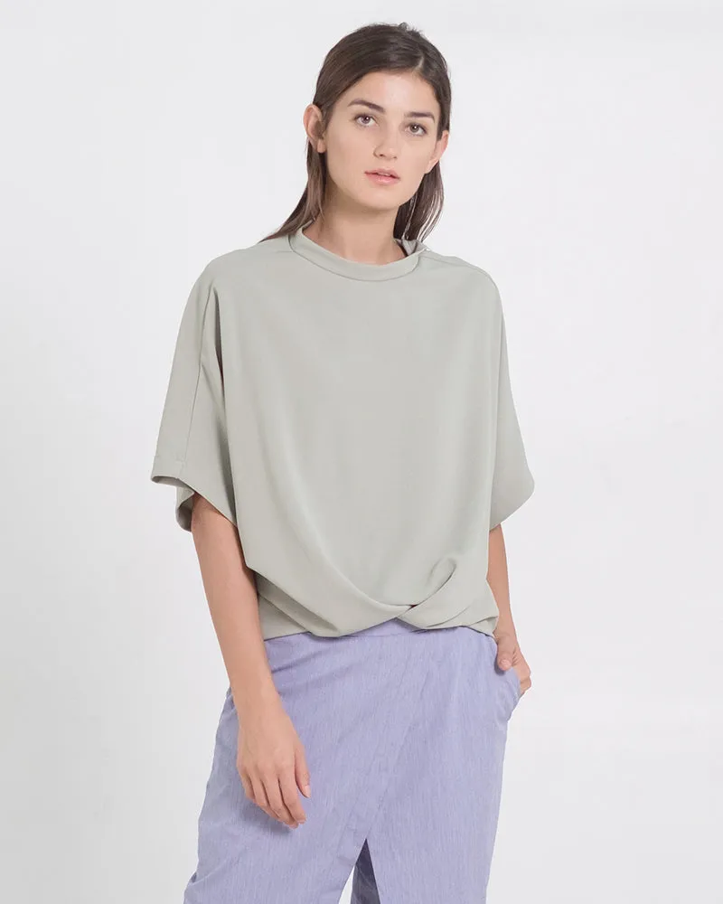 Oltman Short Sleeves Neocrepe Top