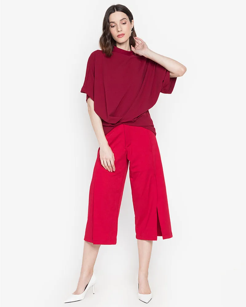 Oltman Short Sleeves Neocrepe Top