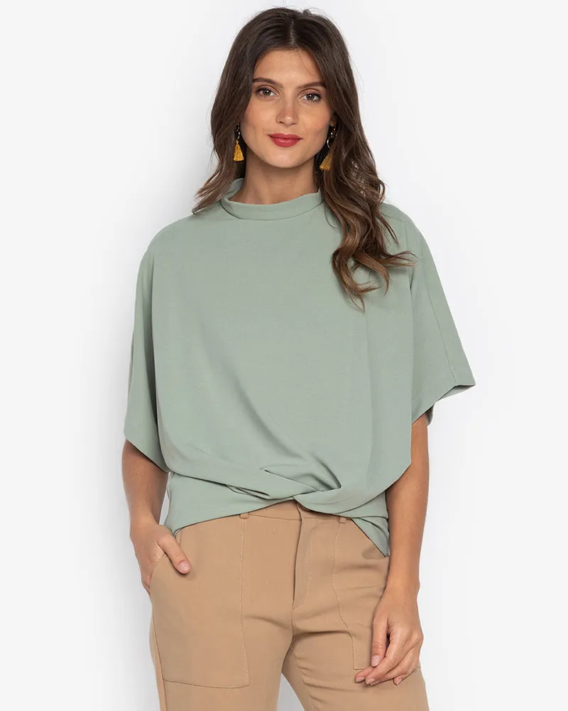 Oltman Short Sleeves Neocrepe Top