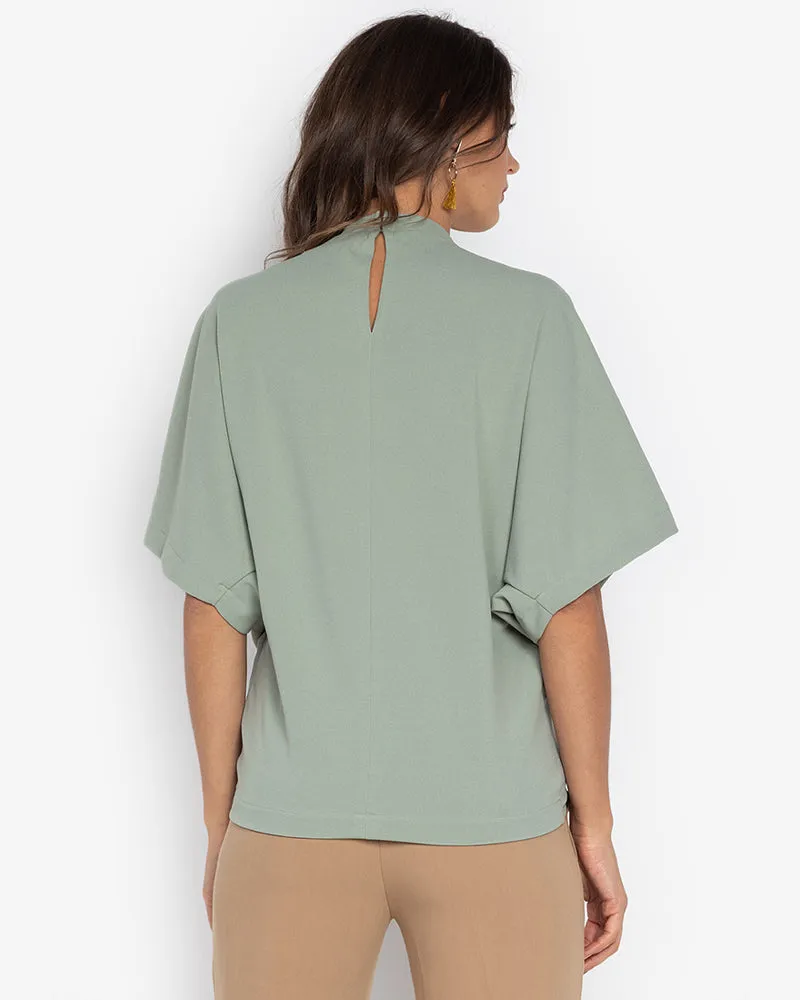 Oltman Short Sleeves Neocrepe Top