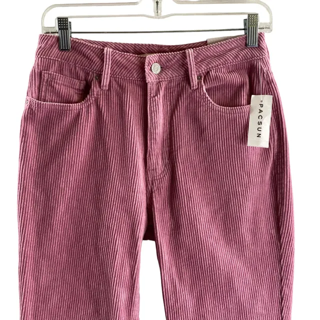 PAC SUN Size 26 Pink Corduroy NWT PANTS