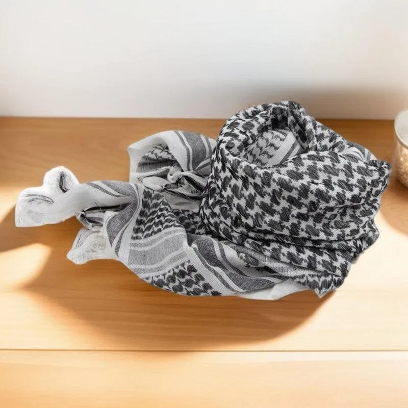 Palestine Arab Scarf: Traditional Keffiyeh Headwear for All