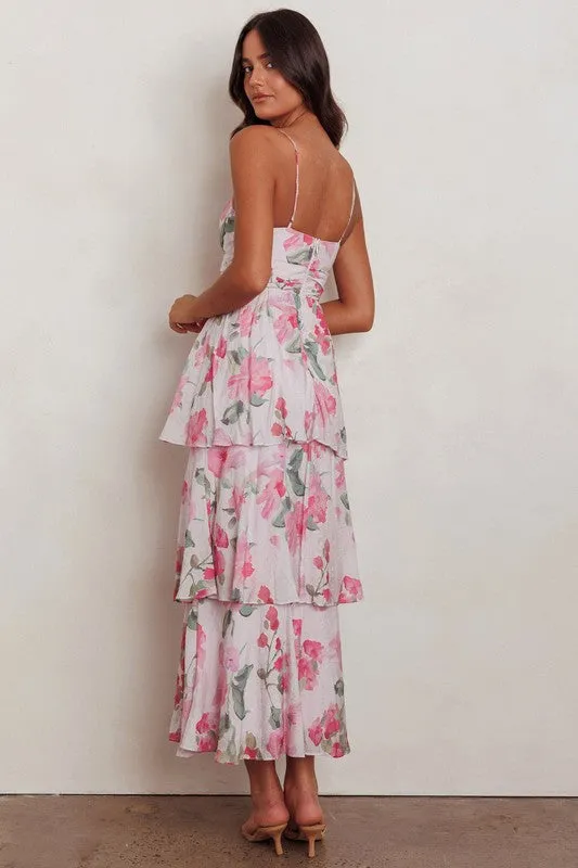 Pretty in Pink Floral Maxi Dress