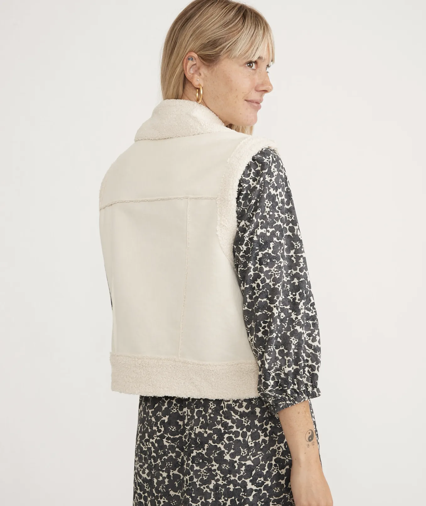 Quebec Sherpa Vest - Natural