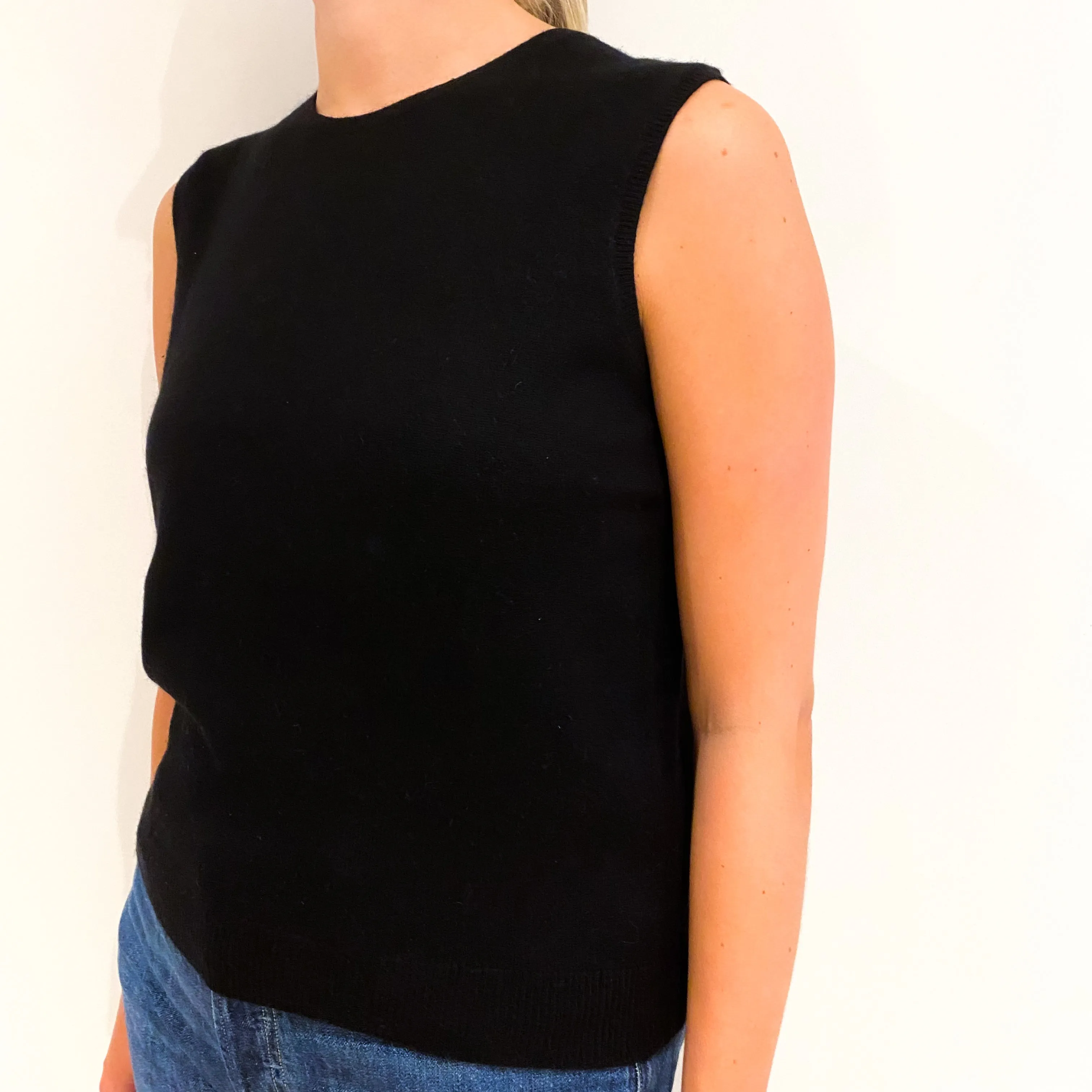Ralph Lauren Black Cashmere Tank Top Medium