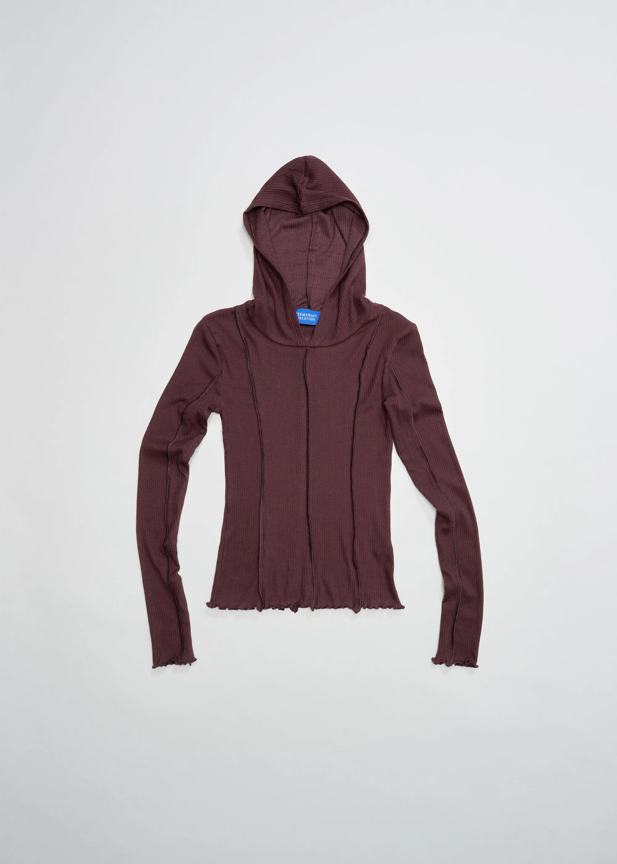 Segment Hooded Top ~ Garnet