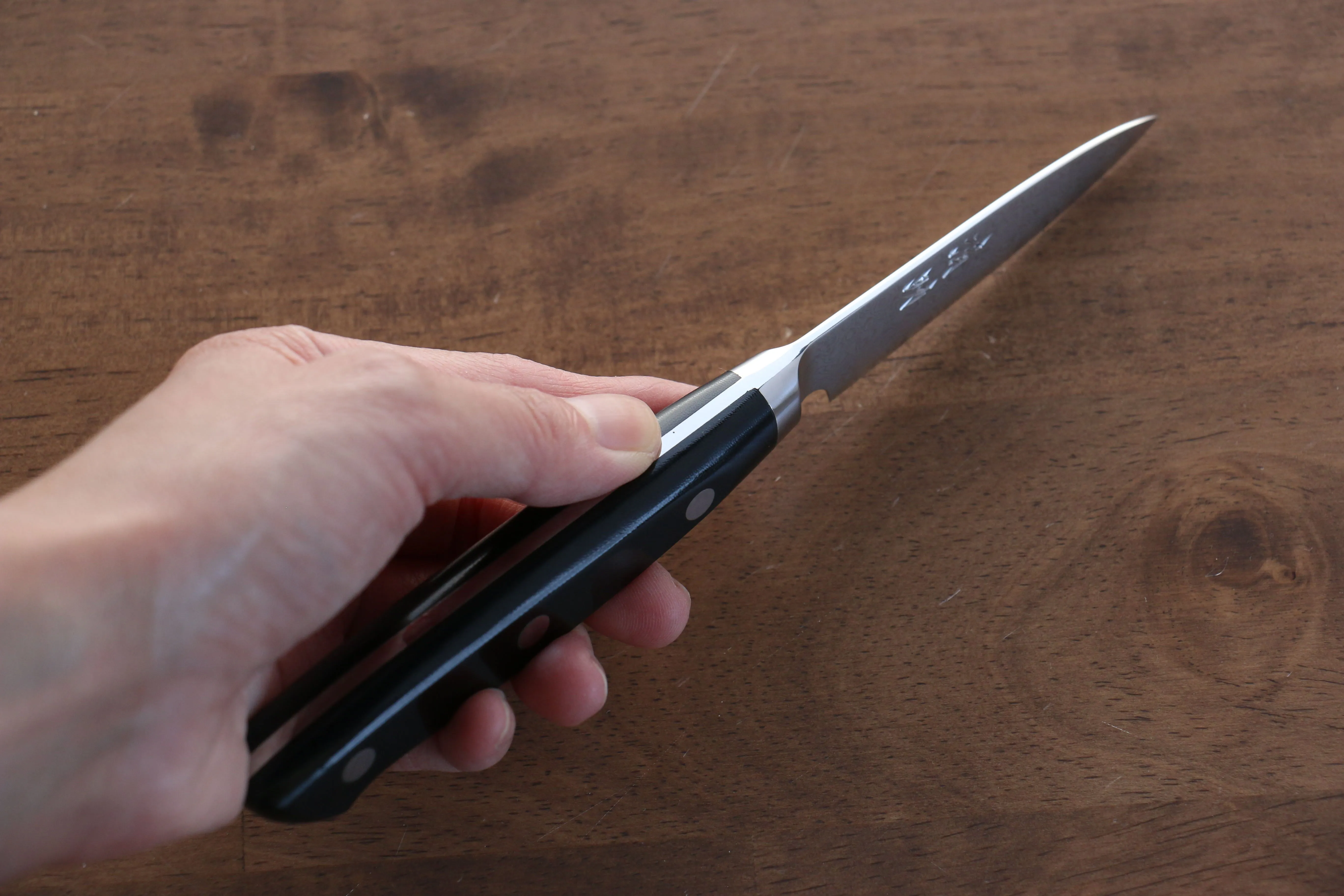 Seisuke VG10 33 Layer Damascus Paring 75mm Micarta Handle