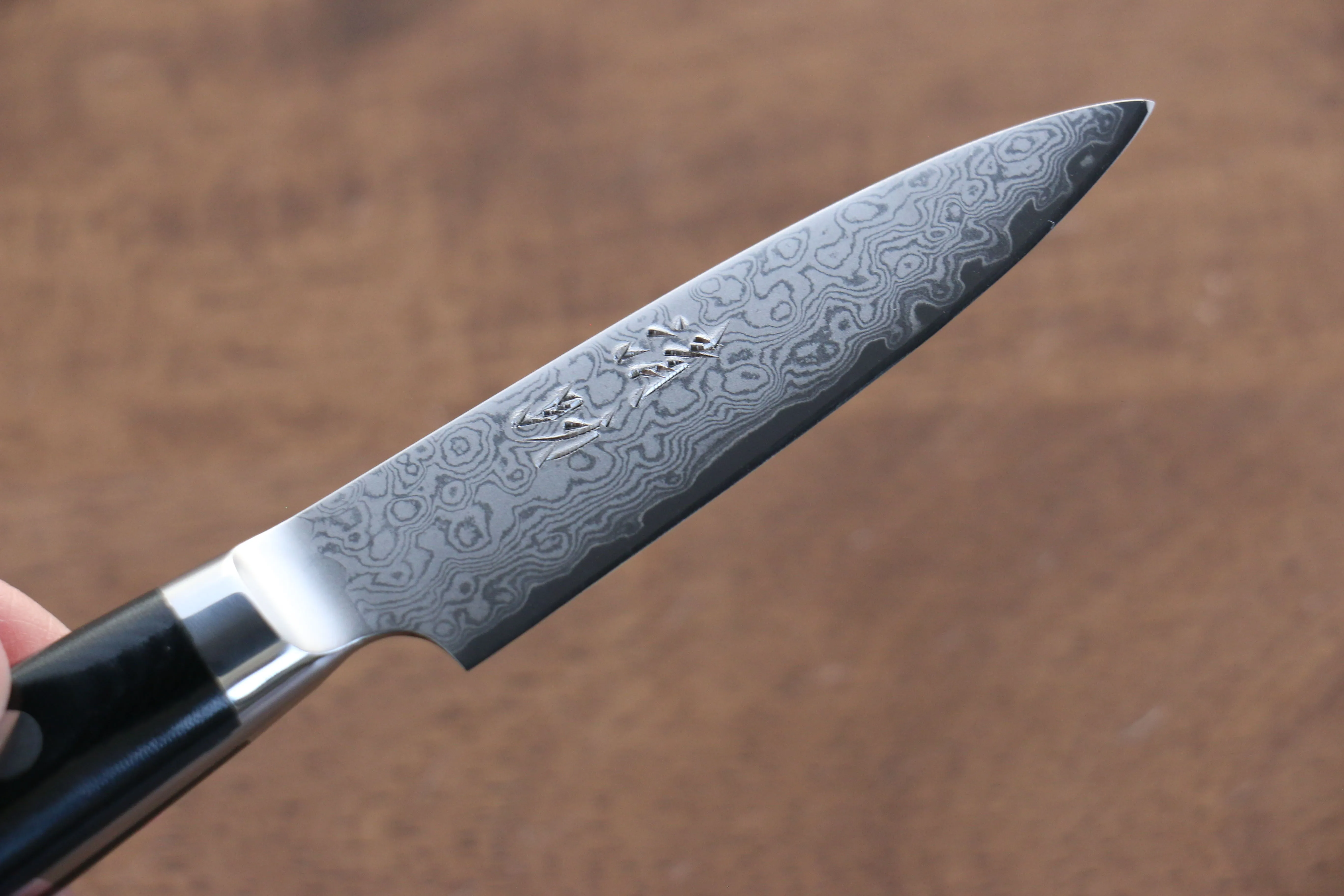 Seisuke VG10 33 Layer Damascus Paring 75mm Micarta Handle
