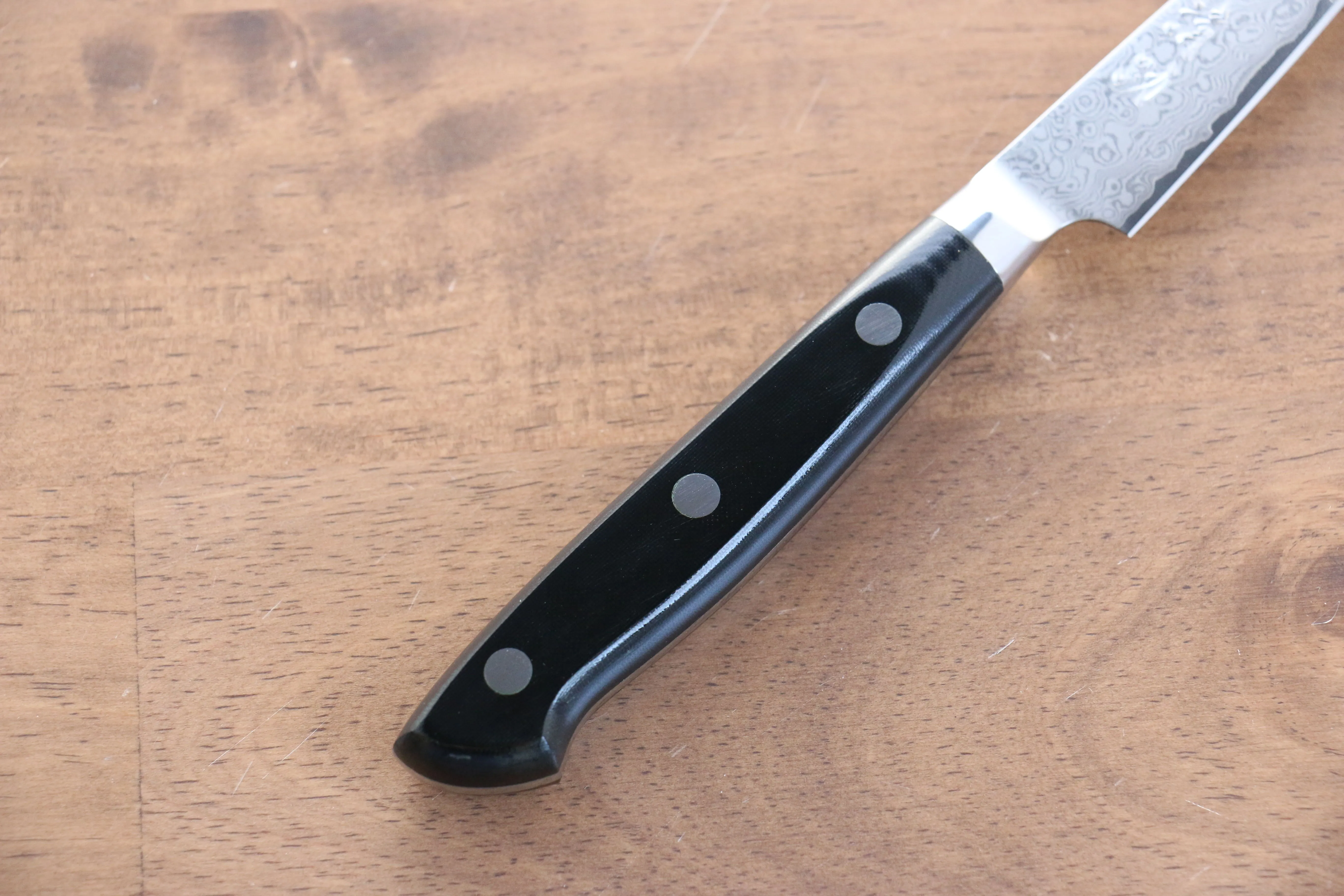 Seisuke VG10 33 Layer Damascus Paring 75mm Micarta Handle