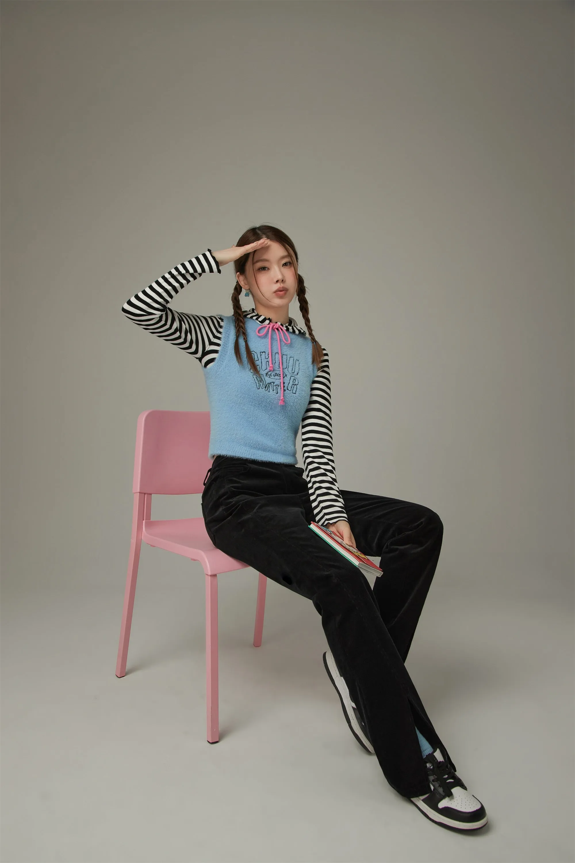 Slit Corduroy Pants