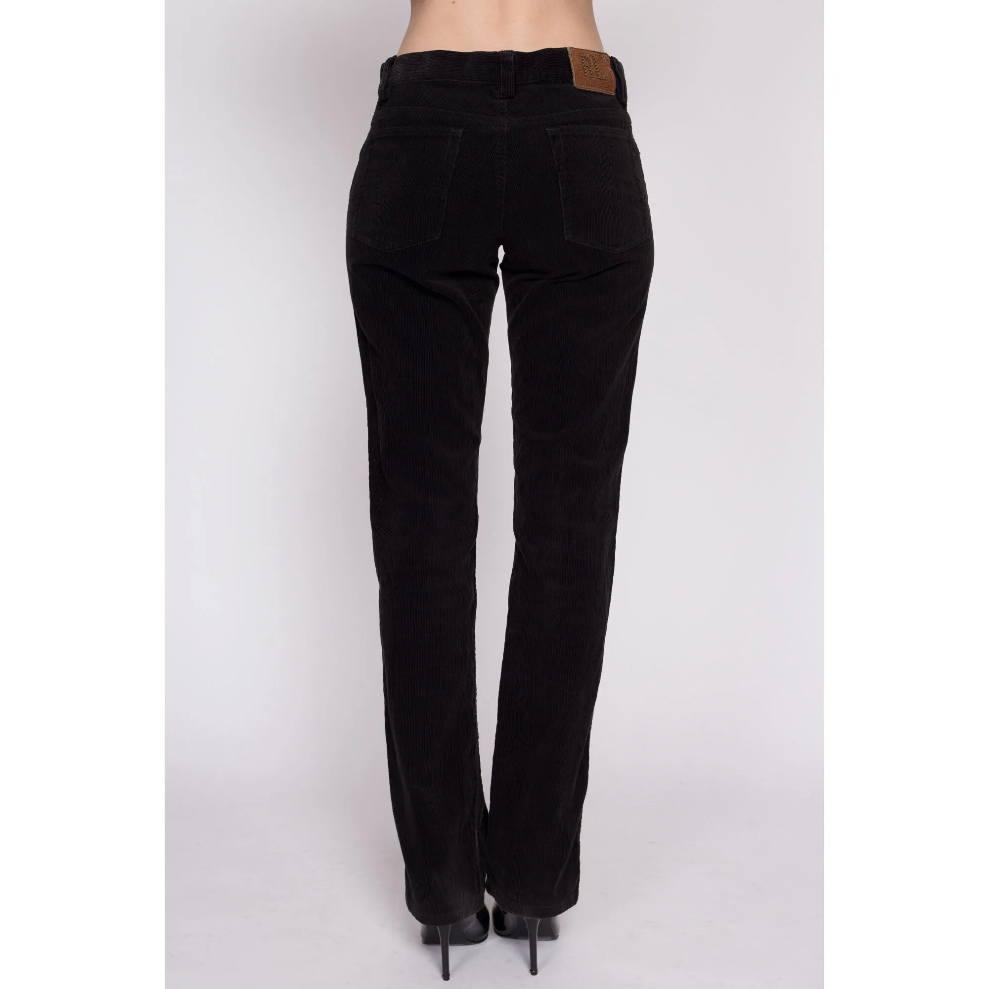 Small Y2K Ralph Lauren Black Corduroy Pants