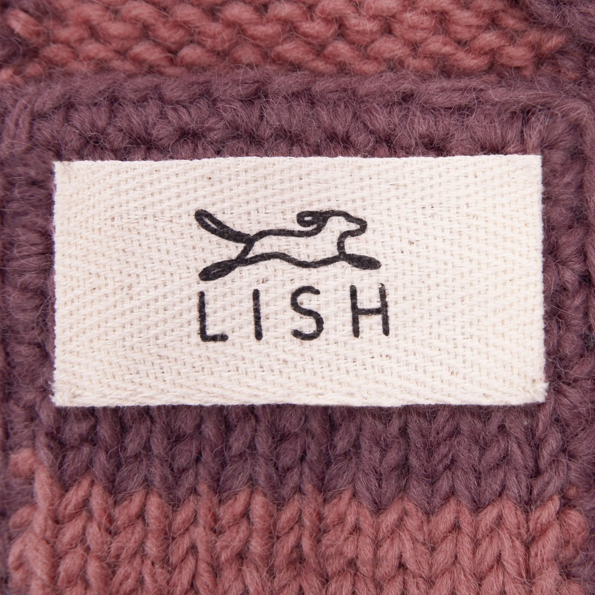 Smithy Mauve & Pink Stripe Pull-On Dog Neck Warmer