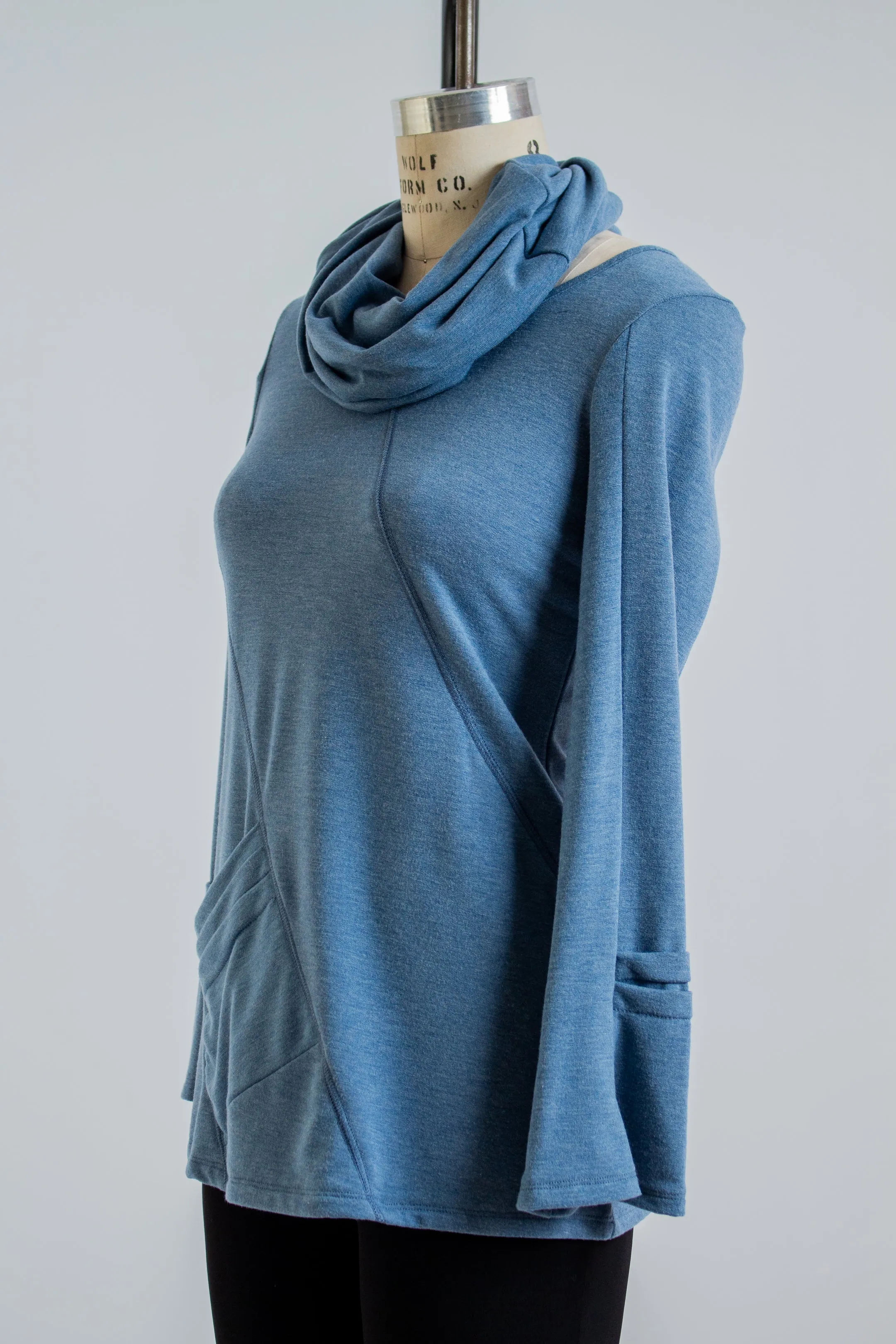 Soft Denim Long Sleeve Top