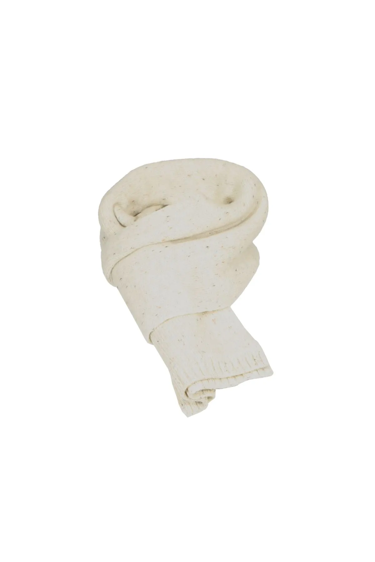 Speckled Knit Scarf Cream in Wool