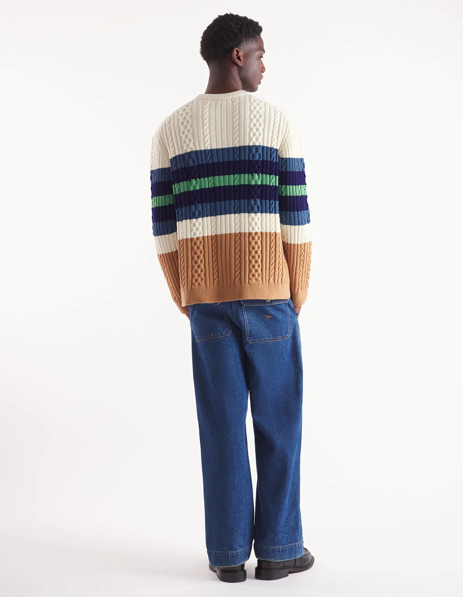 STRIPED CABLE JUMPER
