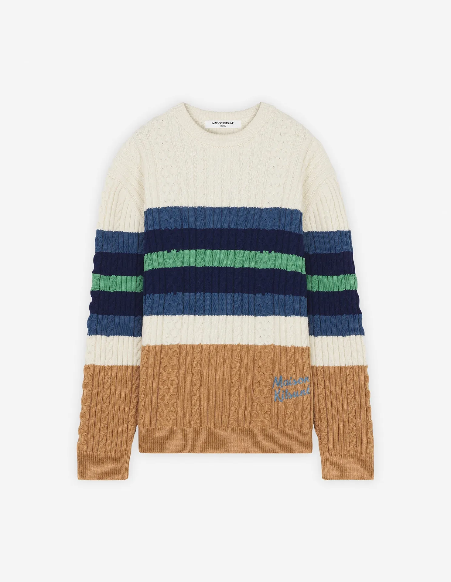 STRIPED CABLE JUMPER