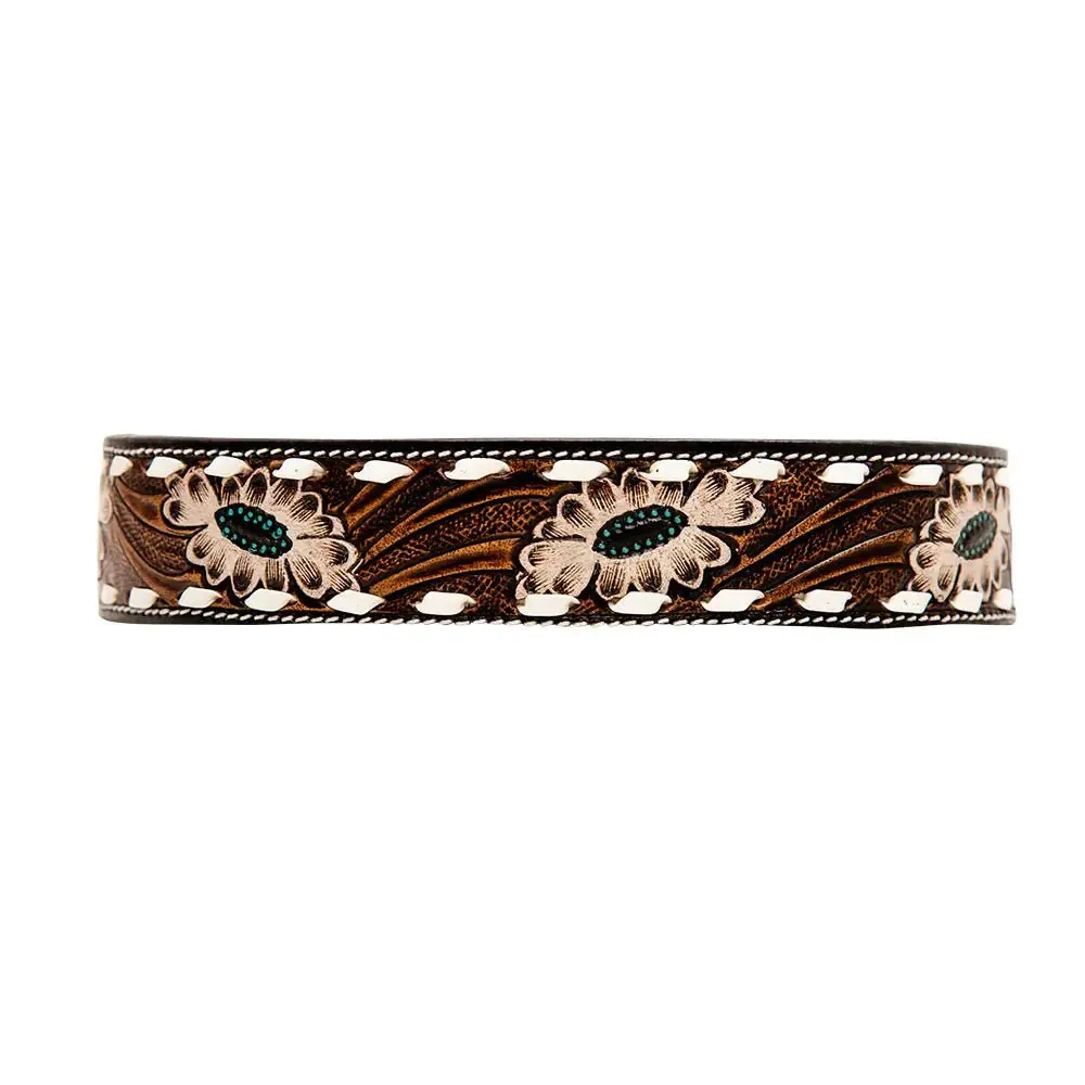 Stylish Hotshots Leather Dog Collar - Handcrafted, Durable, Custom Fit for Active Dogs