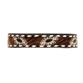 Stylish Hotshots Leather Dog Collar - Handcrafted, Durable, Custom Fit for Active Dogs