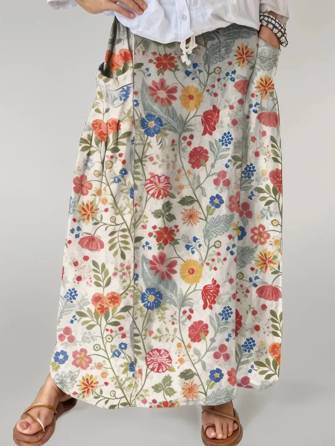 Sylis | Flower Maxi Skirt