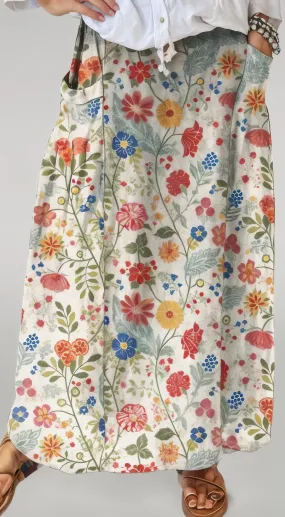 Sylis | Flower Maxi Skirt