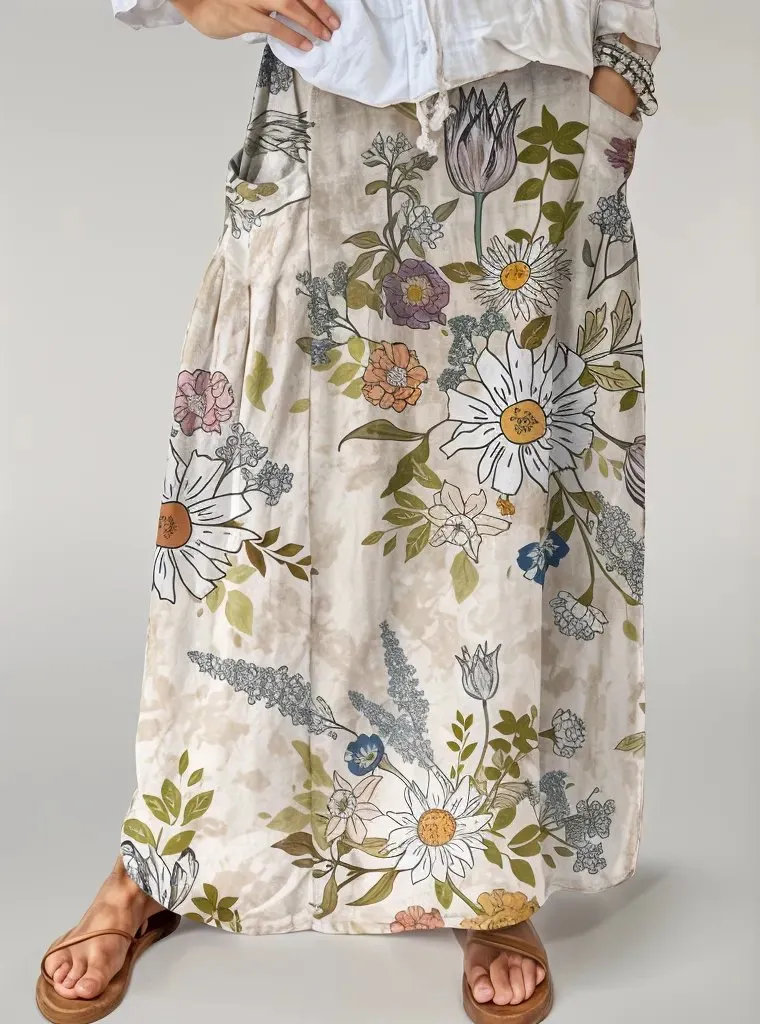 Sylis | Flower Maxi Skirt