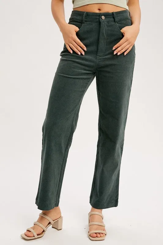 The Rowan Corduroy Straight Leg Pants