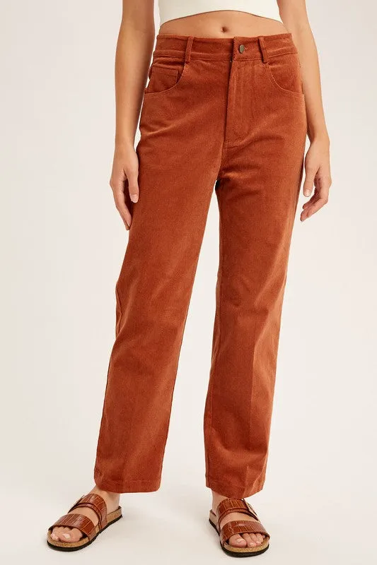 The Rowan Corduroy Straight Leg Pants
