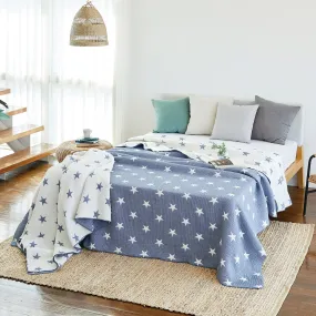 Triple Layer Modal Blanket in Blue & Star