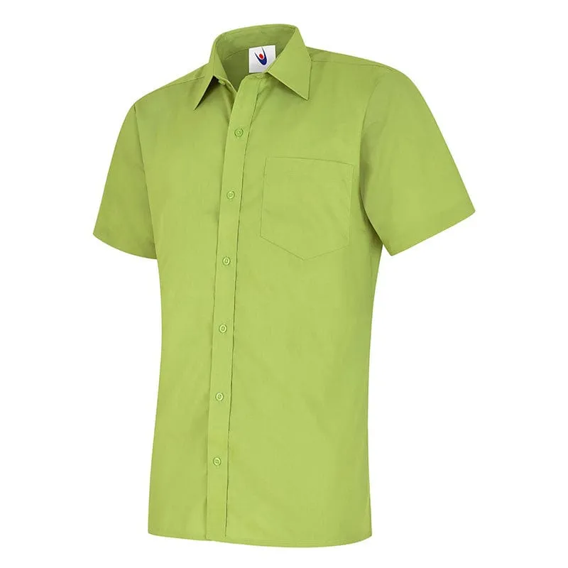 Uneek UC710 Mens Poplin Half Sleeve Shirt