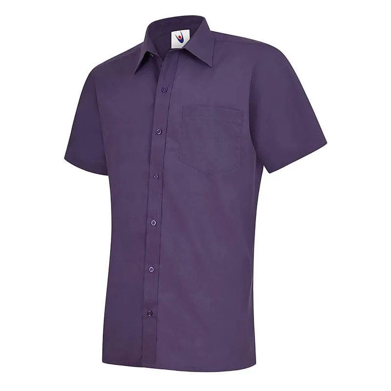 Uneek UC710 Mens Poplin Half Sleeve Shirt