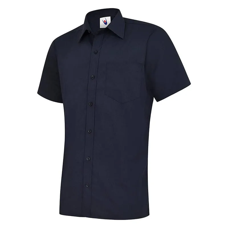 Uneek UC710 Mens Poplin Half Sleeve Shirt
