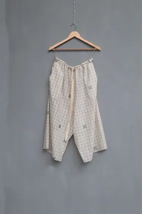 Urvashi Kaur   I   Novena CULOTTES ZETA hand loom cotton Shell TESSELLATE- 102