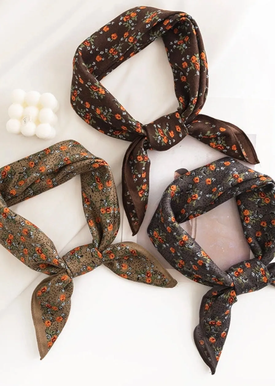 Vintage Floral Scarf