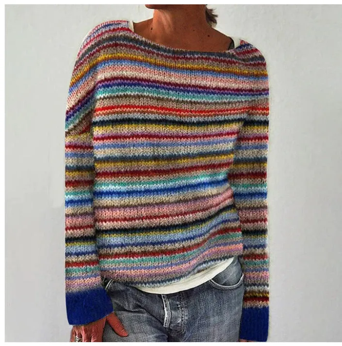 Women - Cosy Jumper - Soft Knit Fabric - Warm and Stylish Sweater