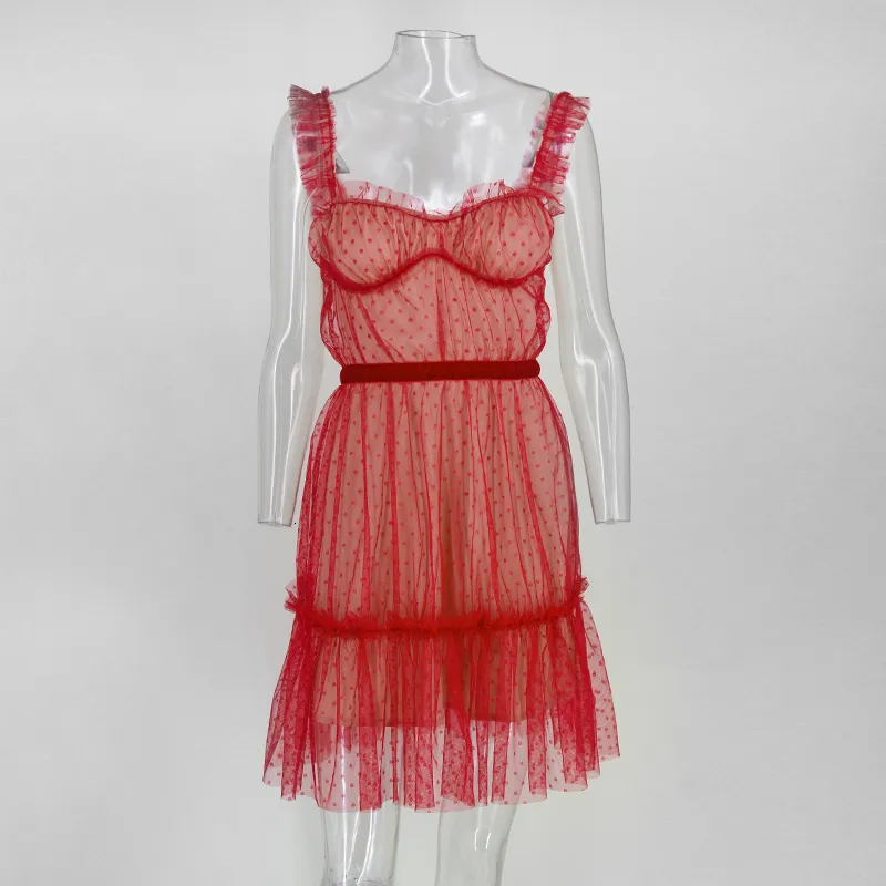 Women's Summer Casual A-Line Sheath Lace Mini Dress