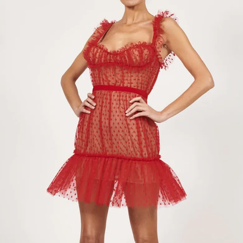 Women's Summer Casual A-Line Sheath Lace Mini Dress