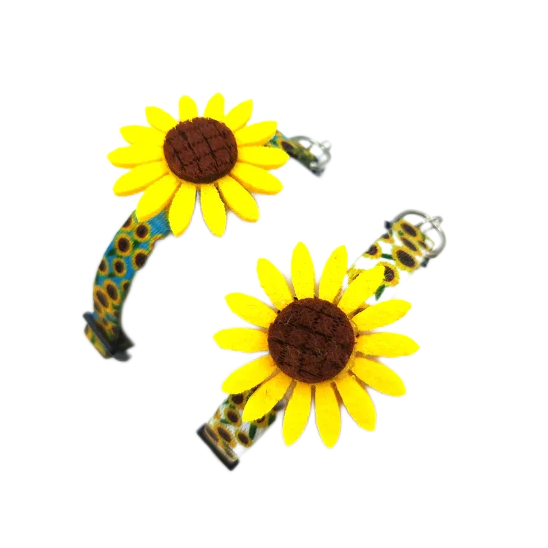 You Are My Sunshine Sunflower Breakaway Cat Collar