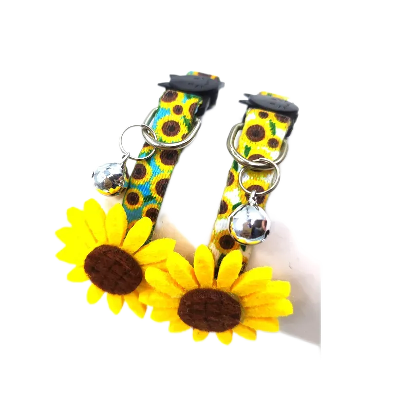 You Are My Sunshine Sunflower Breakaway Cat Collar