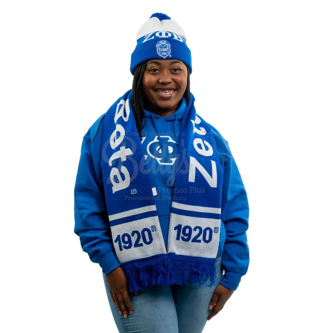Zeta Phi Beta ΖΦΒ 1920 Sorority Knit Scarf